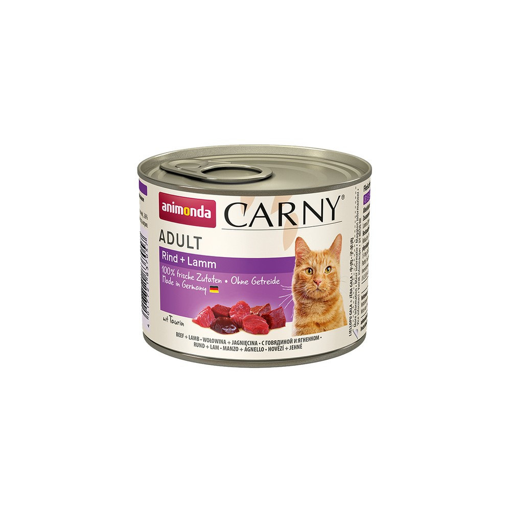 Animonda Carny Adult Wołowina + Jagnięcina puszka 200g