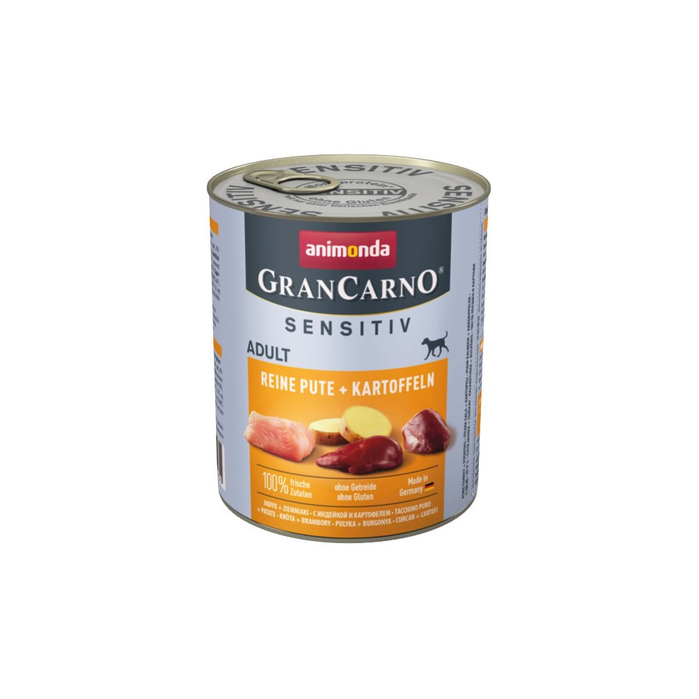 Animonda GranCarno Sensitiv Indyk + ziemniaki puszka 800g