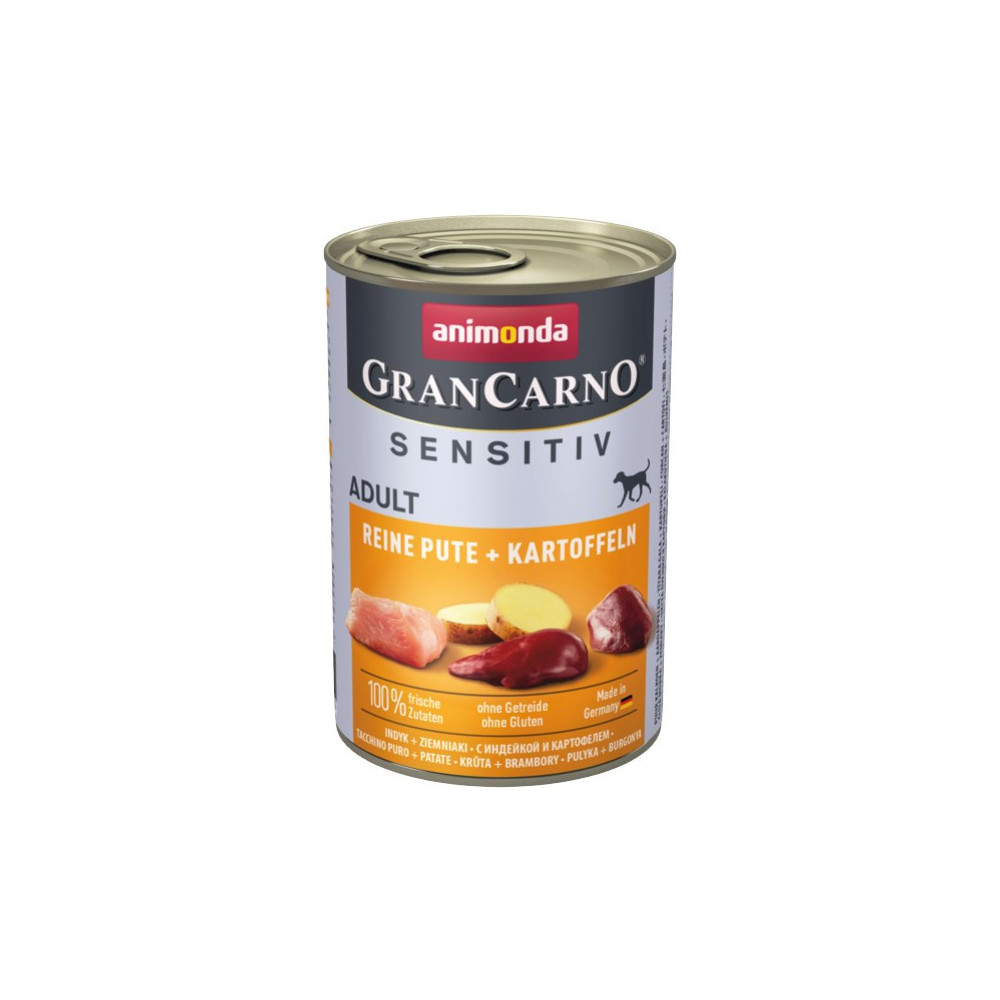 Animonda GranCarno Sensitiv Indyk + ziemniaki puszka 400g