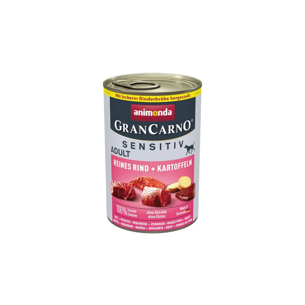 Animonda GranCarno Sensitiv Wołowina + ziemniaki puszka 400g