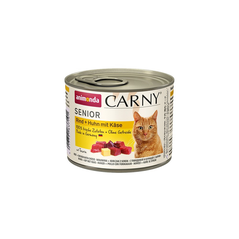 Animonda Carny Senior Wołowina, Kurczak + Ser puszka 200g