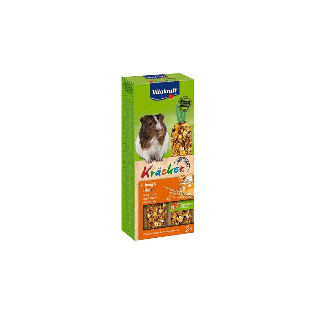 Vitakraft Kracker 2szt Świnka morska miód & orkisz 112g [10640]