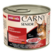 Animonda Carny Senior Wołowina + Serca Indyka puszka 200g
