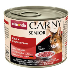 Animonda Carny Senior Wołowina + Serca Indyka puszka 200g