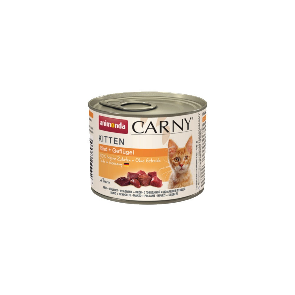 Animonda Carny Kitten Wołowina + Drób puszka 200g