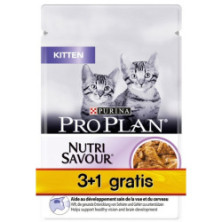 Purina Pro Plan Cat Kitten saszetka 4x85g 3+1 gratis