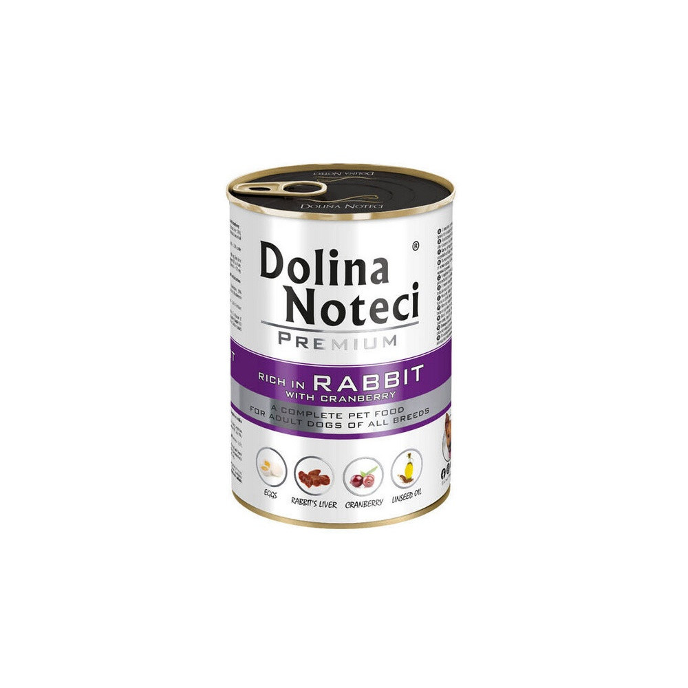 Dolina Noteci Premium Pies Królik i żurawina puszka 400g