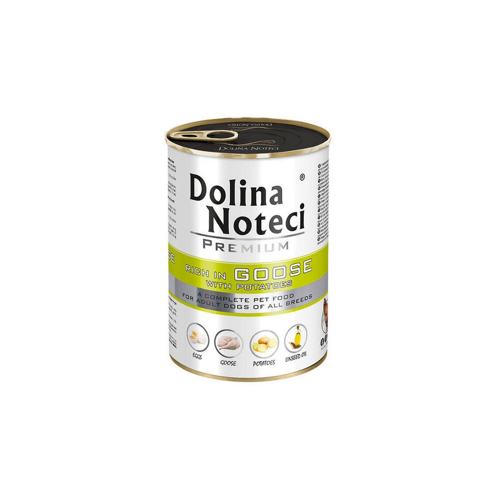 Dolina Noteci Premium Pies Gęś i ziemniaki puszka 400g