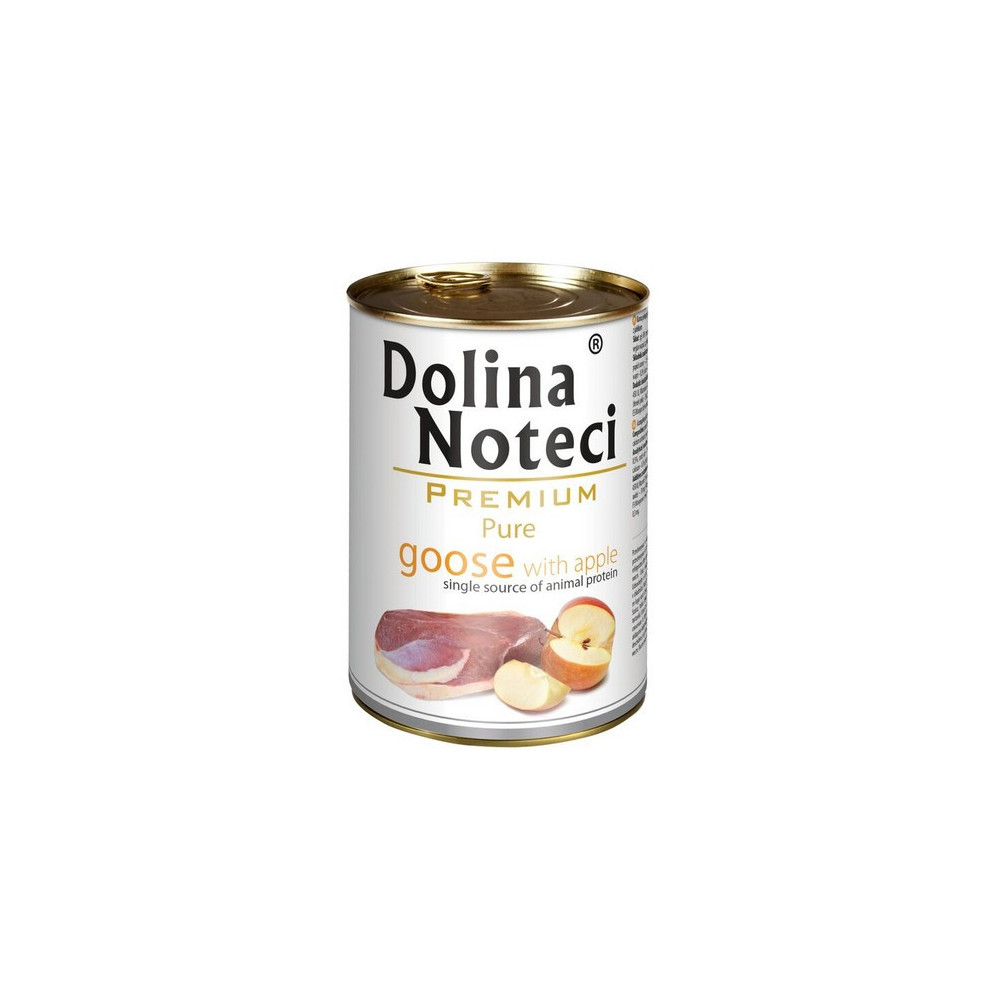 Dolina Noteci Premium Pies Pure Gęś i jabłko puszka 400g