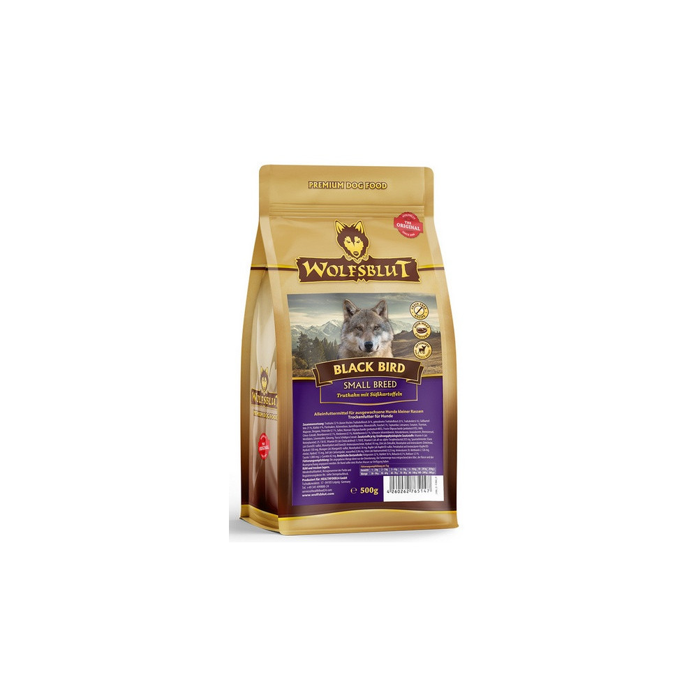 Wolfsblut Dog Black Bird Adult Small - indyk i bataty 500g