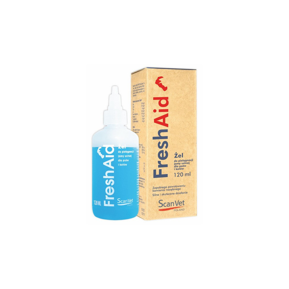 ScanVet Fresh Aid 120ml - pielęgnacja jamy ustnej psa i kota
