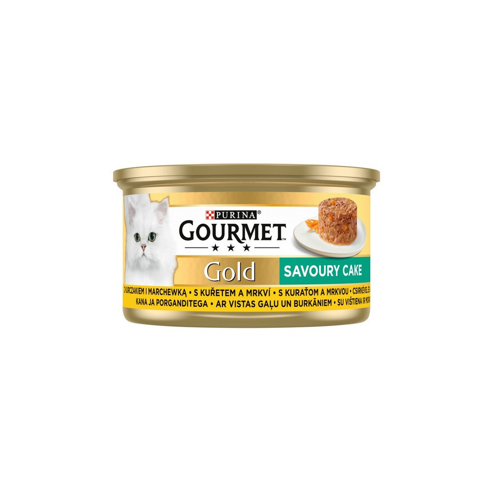 Gourmet Gold Savoury Cake z Kurczakiem i marchewką 85g