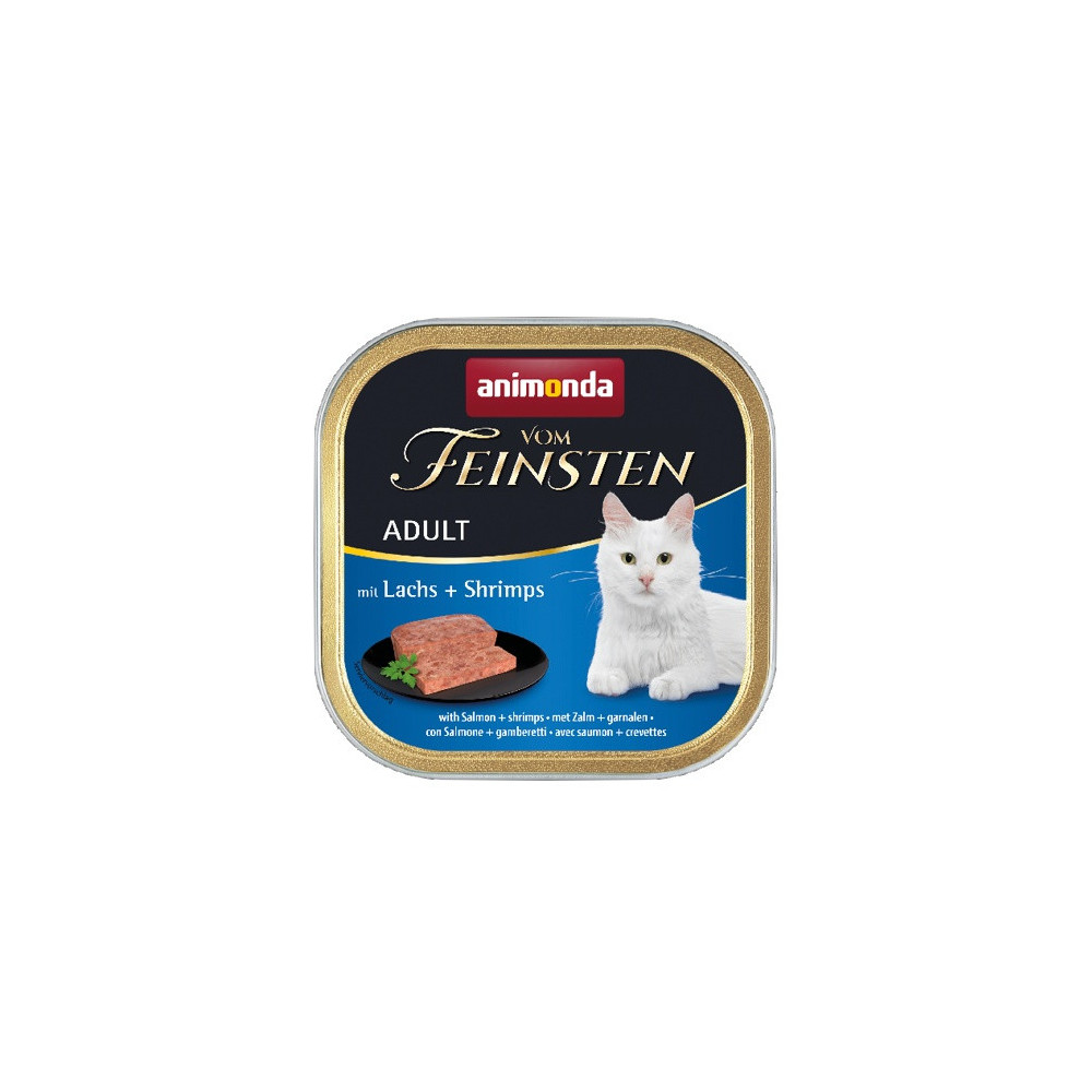 Animonda vom Feinsten Cat Adult z Łososiem i Krewetkami tacka 100g