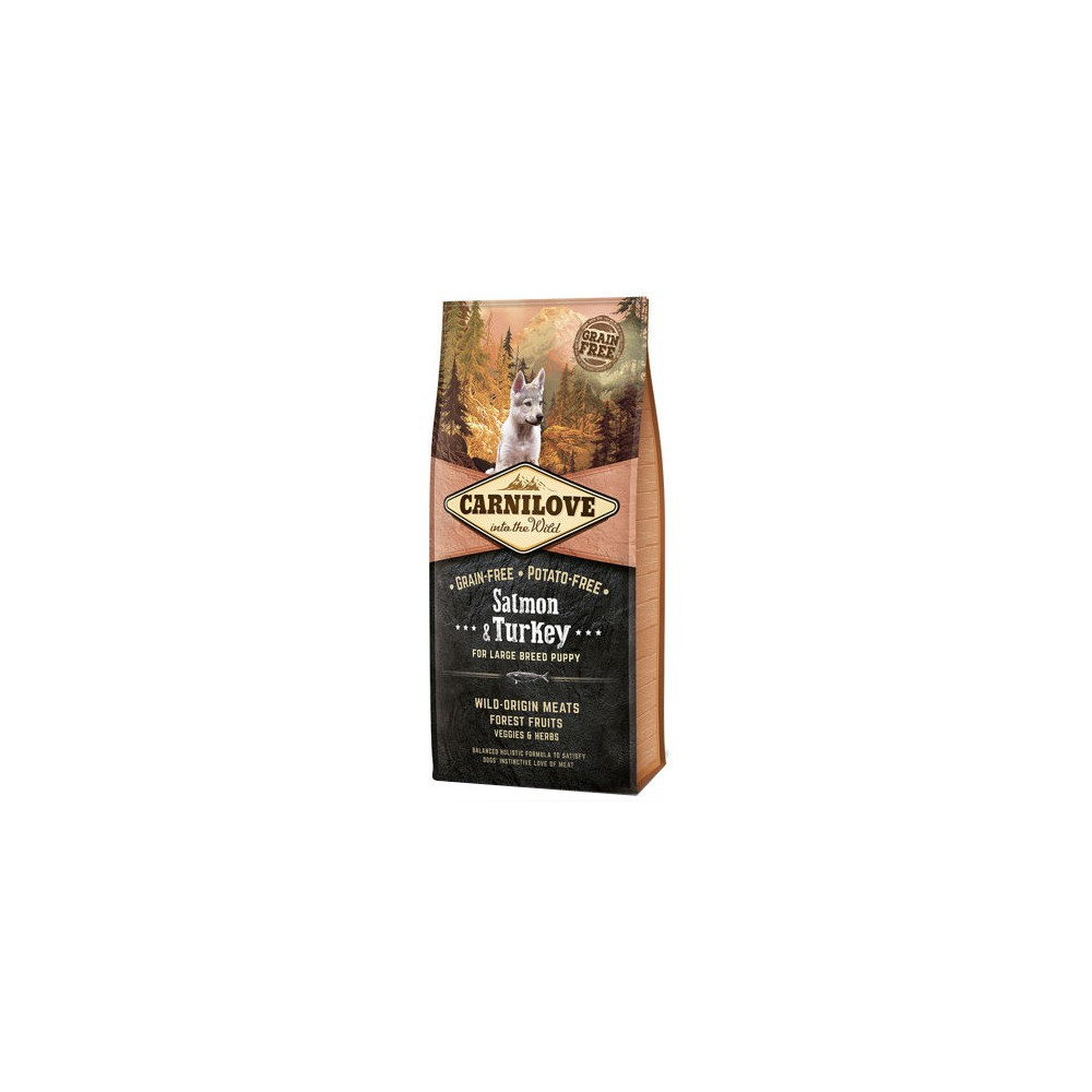 Carnilove Dog Salmon & Turkey Large Puppy - łosoś i indyk 12kg