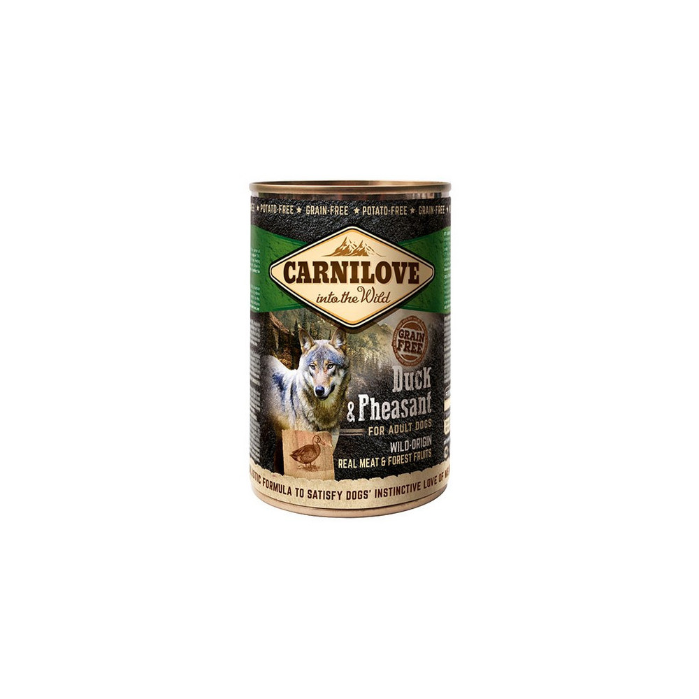 Carnilove Dog Wild Meat Duck & Pheasant Adult - kaczka i bażant puszka 400g