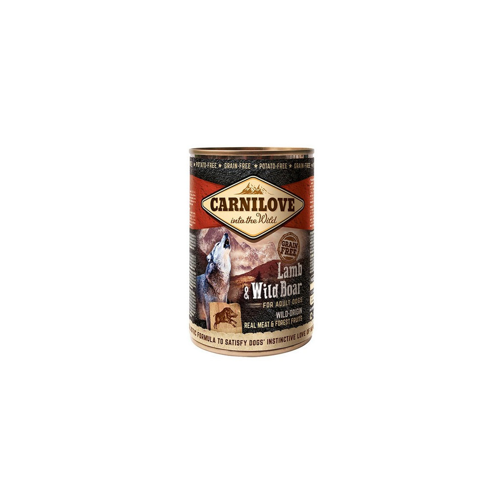 Carnilove Dog Wild Meat Lamb & Wild Boar Adult - jagnię i dzik puszka 400g