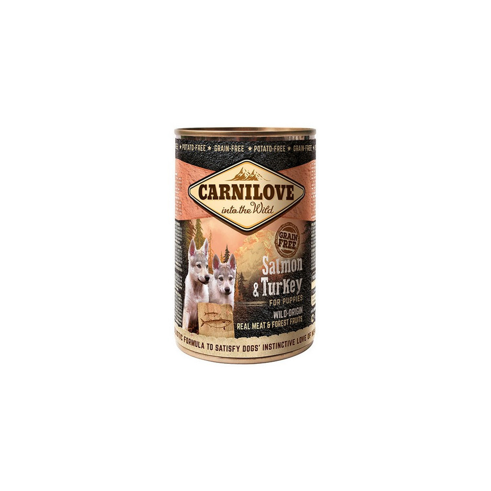 Carnilove Dog Wild Meat Salmon & Turkey Puppy - łosoś i indyk puszka 400g