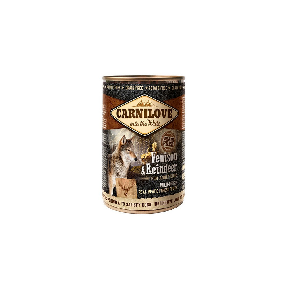 Carnilove Dog Wild Meat Venison & Reindeer Adult - dzik i renifer puszka 400g
