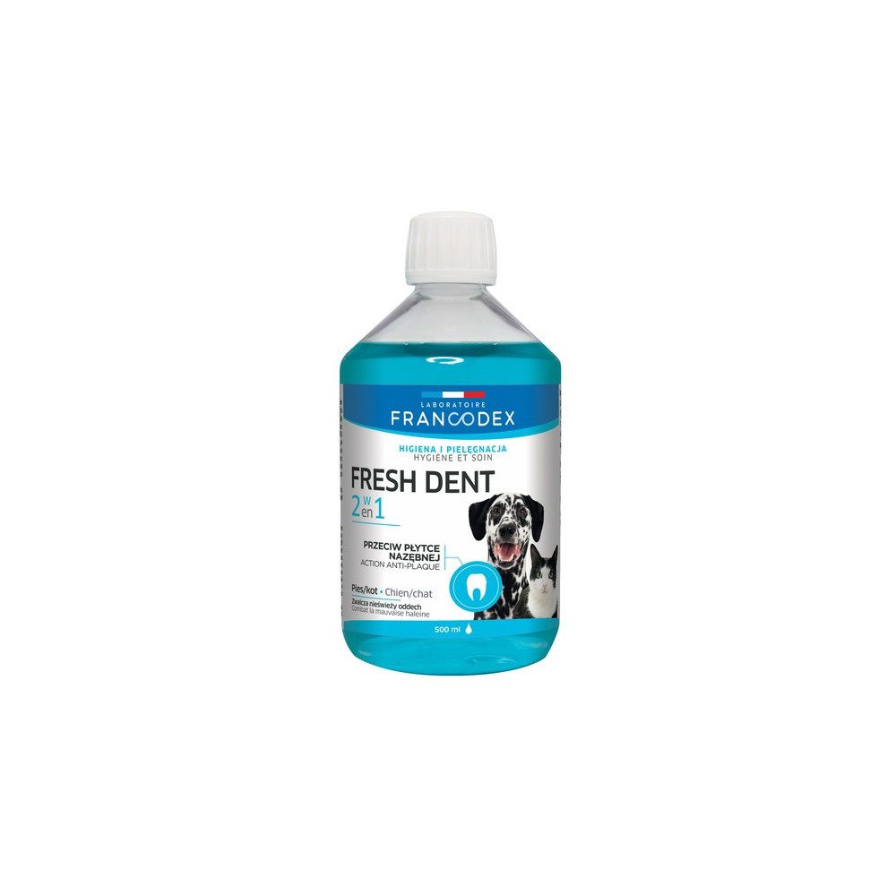 Francodex Fresh Dent płyn do higieny jamy ustnej 500ml [FR179121]