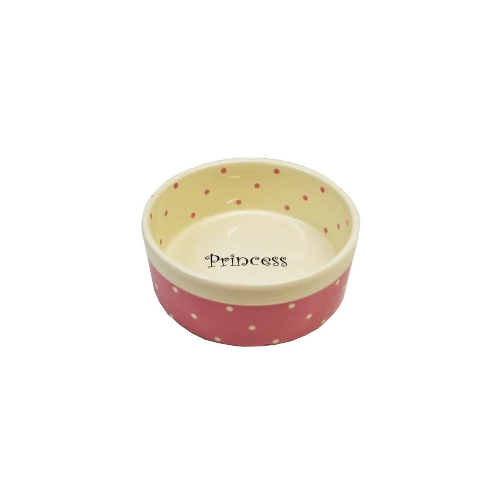 Yarro/Moderna Miska ceramiczna Princess różowa 13x5,5cm [Y2722]