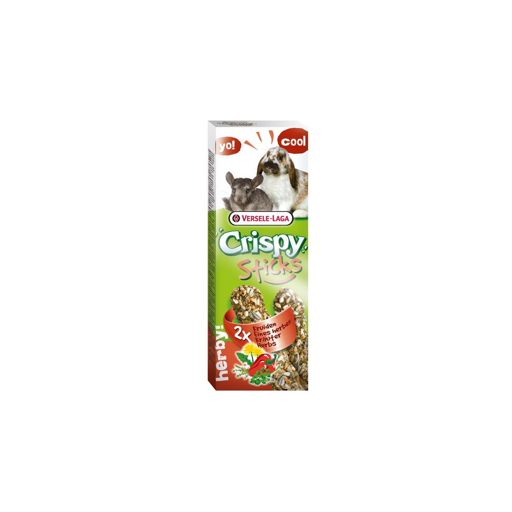 Versele-Laga Crispy Sticks Rabbit & Chinchilla Herbs - kolby dla królików i szynszyli z ziołami 110g