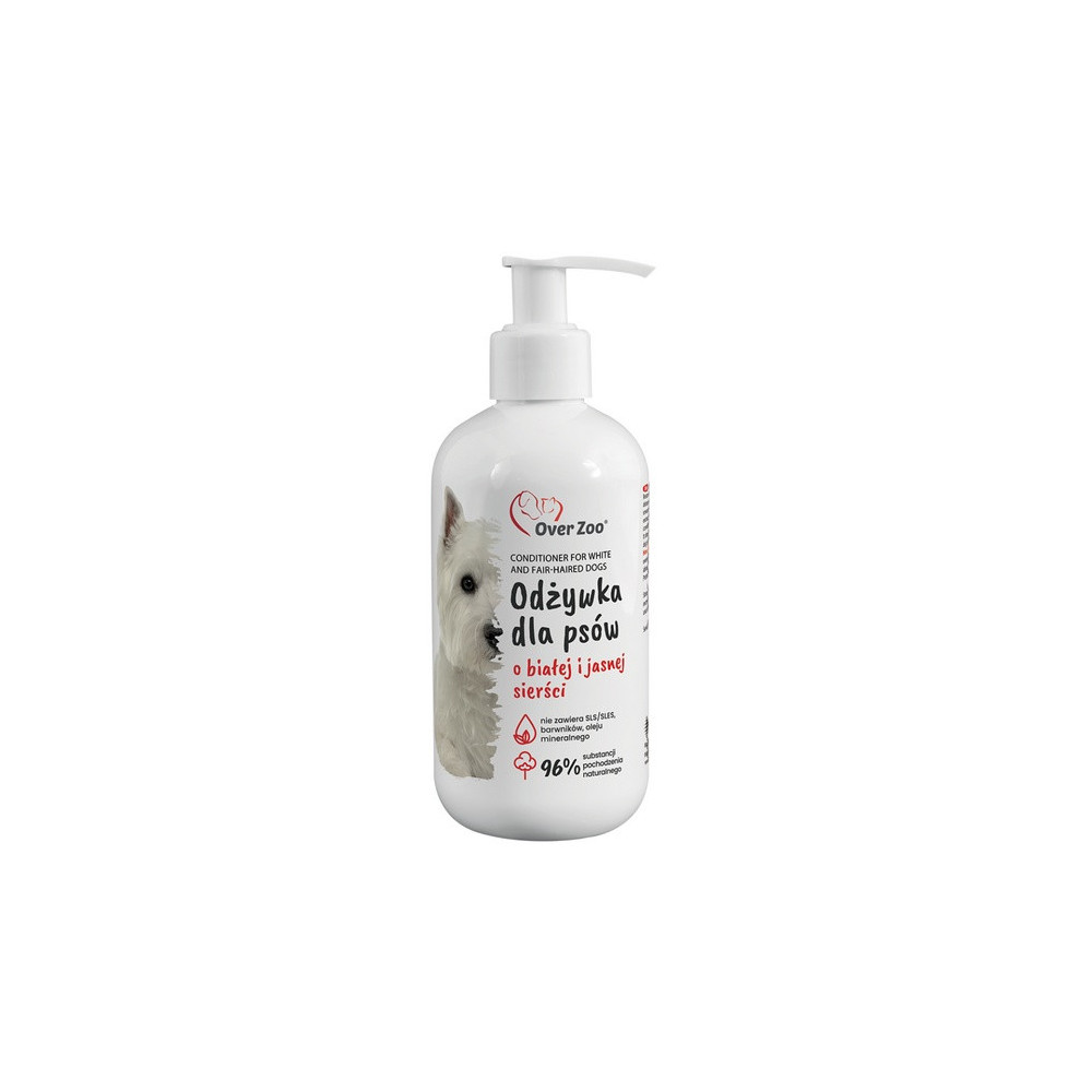 Over Zoo Odżywka dla białej i jasnej sierści 240ml