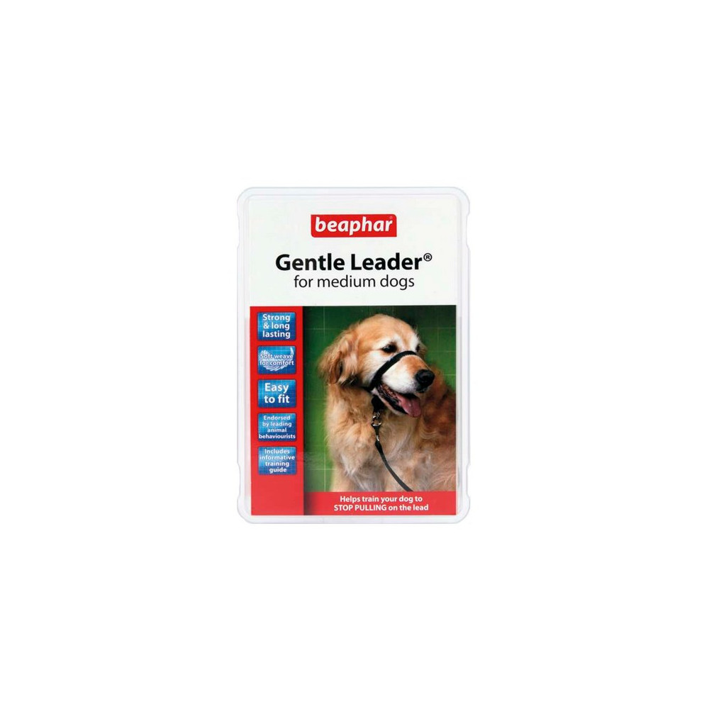 Beaphar Gentle Leader M - obroża uzdowa medium czarna