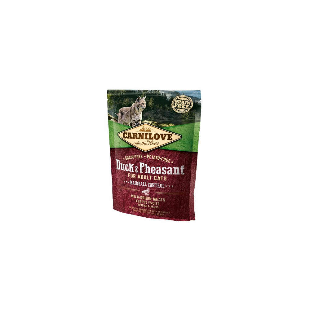 Carnilove Cat Duck & Pheasant Hairball Control - kaczka i bażant 400g
