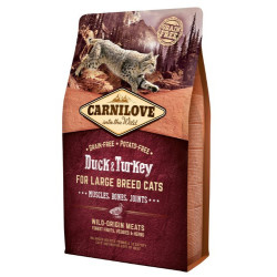 Carnilove Cat Duck & Turkey for Large Breed - kaczka i indyk 2kg