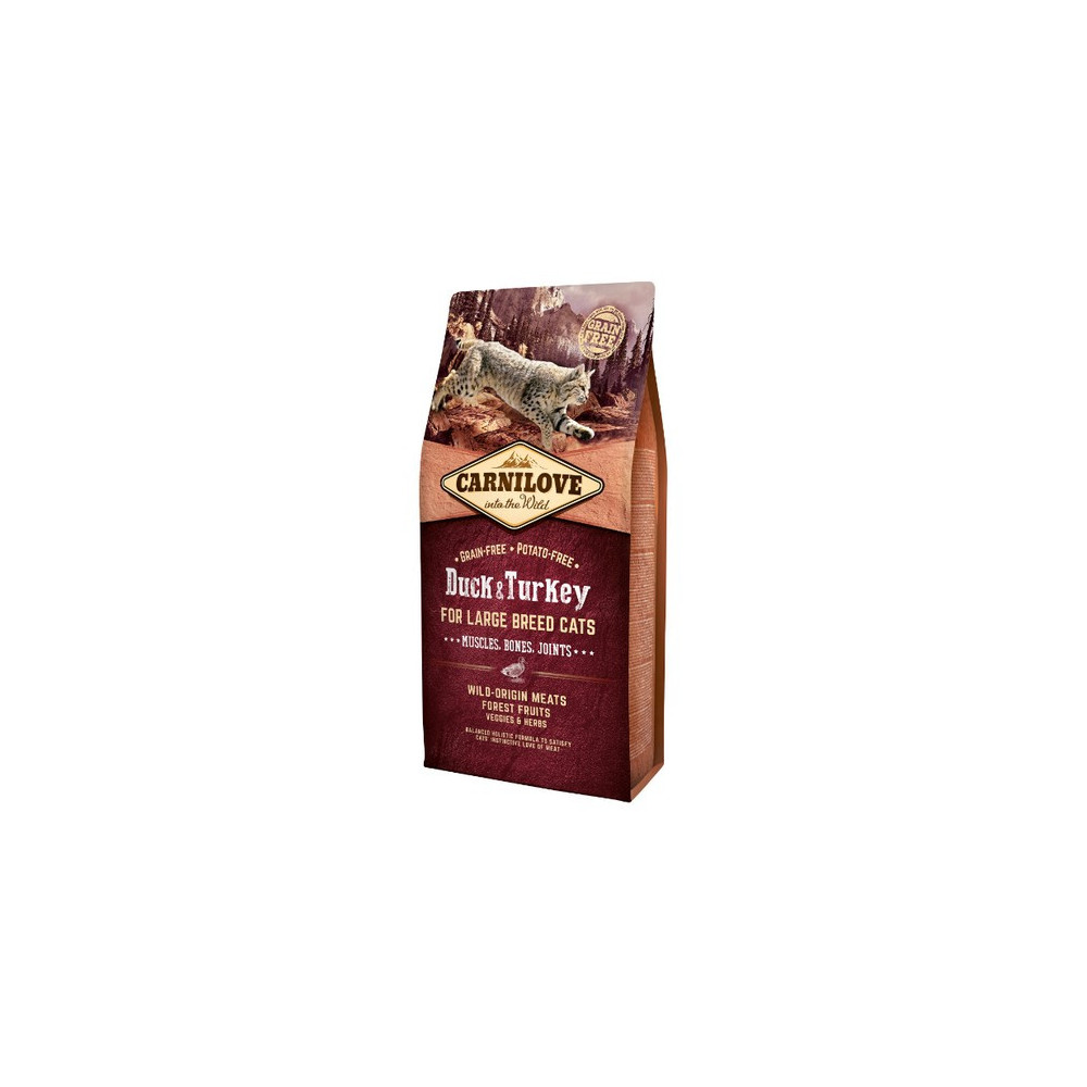 Carnilove Cat Duck & Turkey for Large Breed - kaczka i indyk 6kg