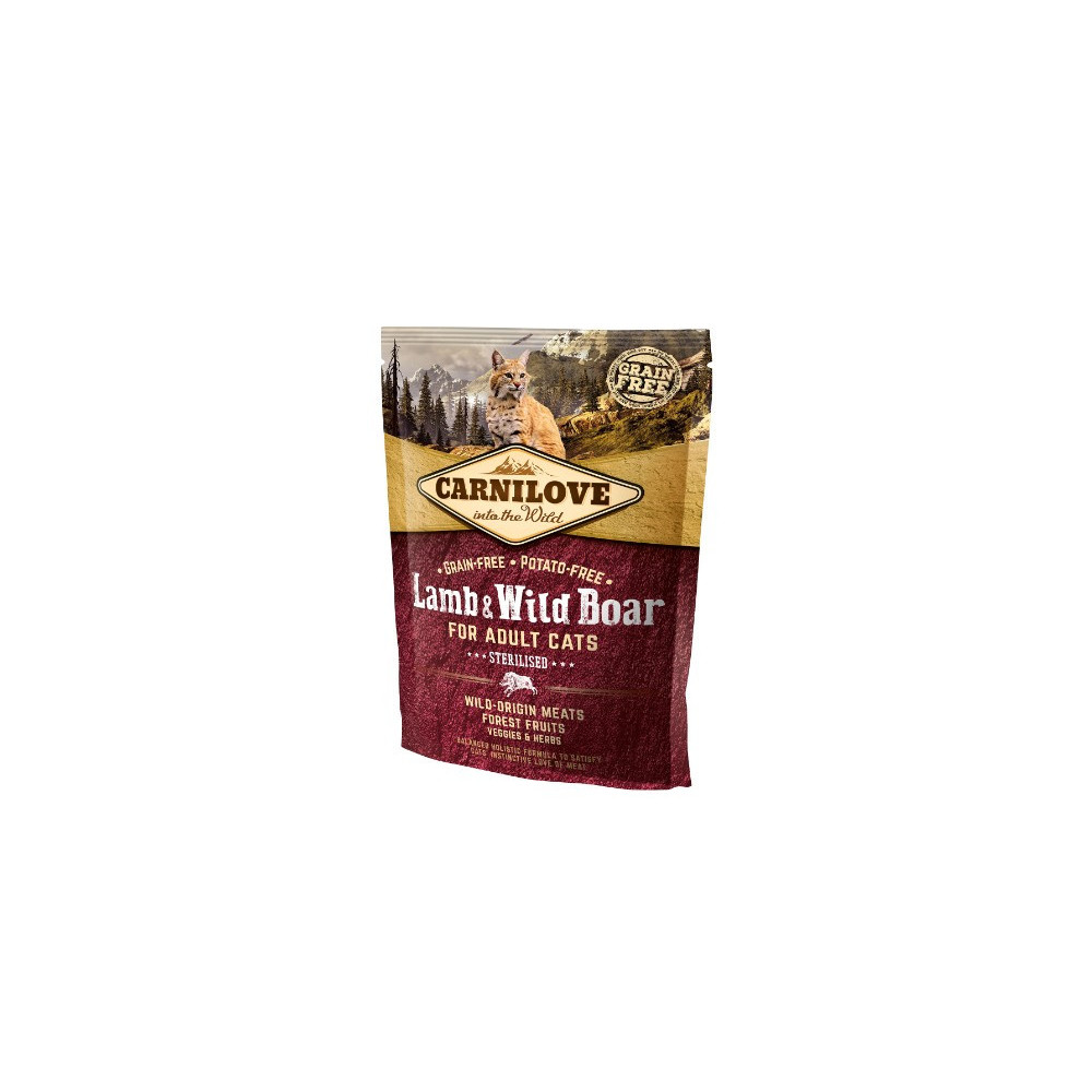 Carnilove Cat Lamb & Wild Boar Sterilised - jagnię i dzik 400g
