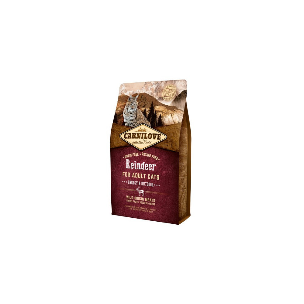Carnilove Cat Reindeer Energy & Outdoor - renifer 2kg