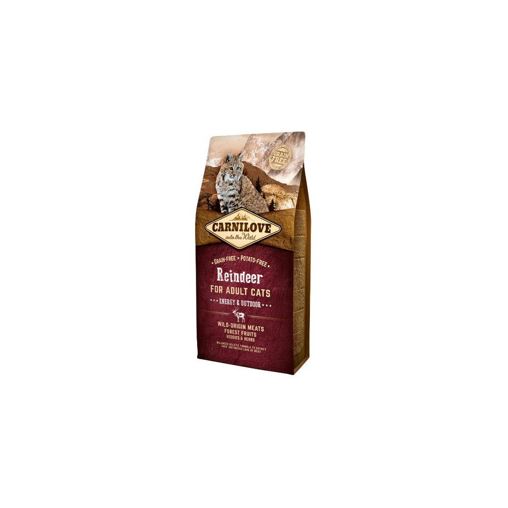 Carnilove Cat Reindeer Energy & Outdoor - renifer 6kg