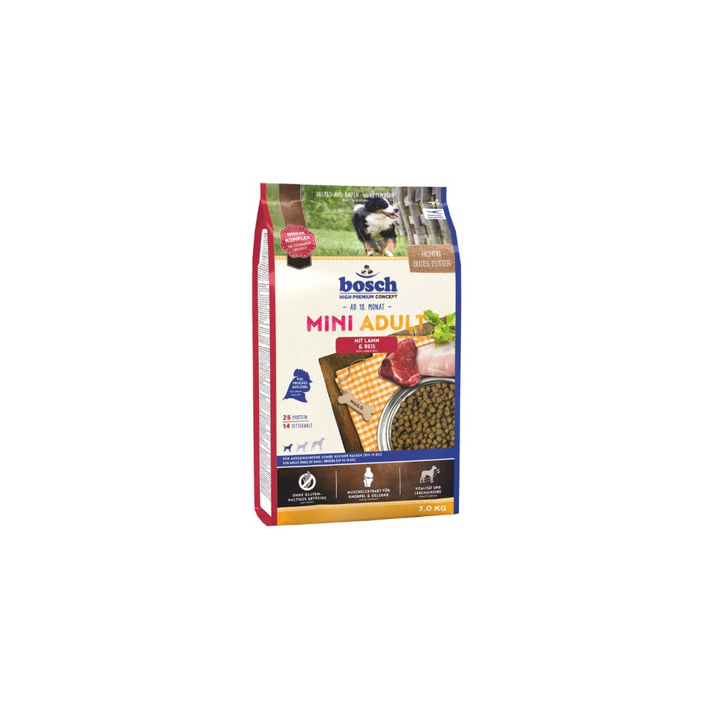 Bosch Mini Adult Lamm & Reis - Jagnięcina i ryż 3kg