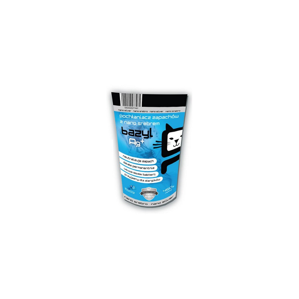Bazyl Ag+ Pochłaniacz zapachów 450g