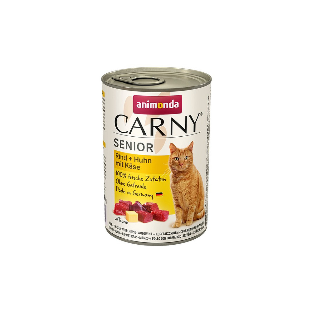 Animonda Carny Senior Wołowina, Kurczak + Ser puszka 400g