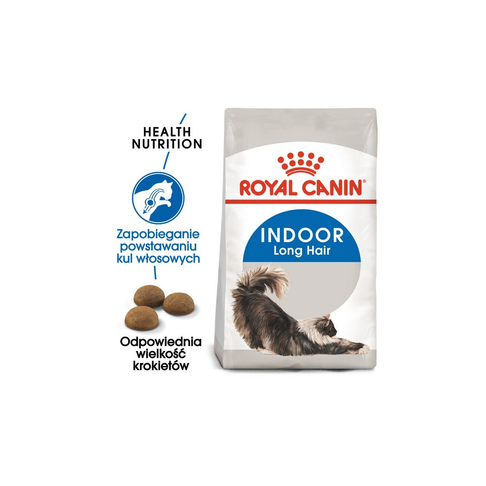 Royal Canin Indoor Long Hair karma sucha dla kotów dorosłych, długowłose, przebywających wyłącznie w domu 400g