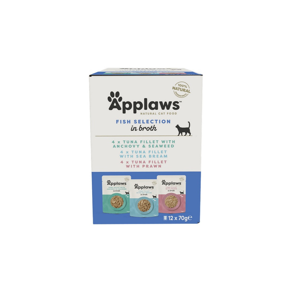 Applaws saszetki dla kota Fish Selection Multi Pack 12x70g