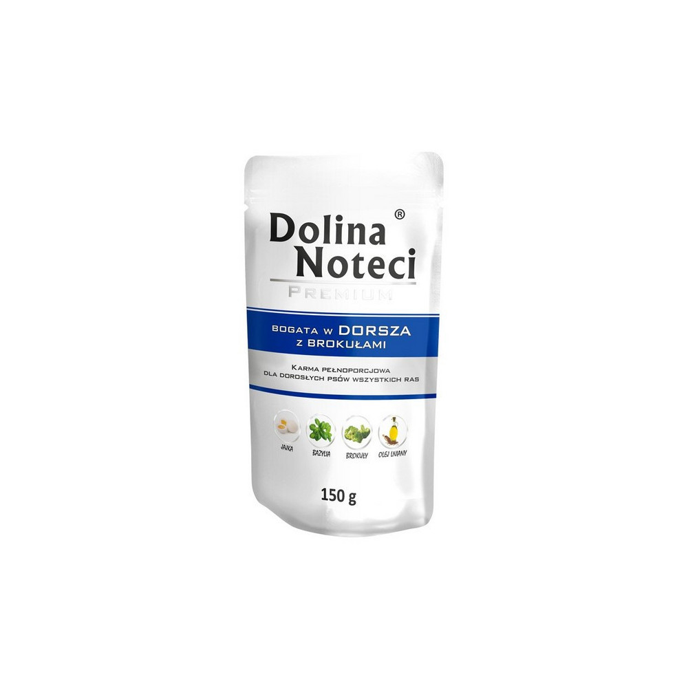 Dolina Noteci Premium Pies Dorsz z brokułami saszetka 150g