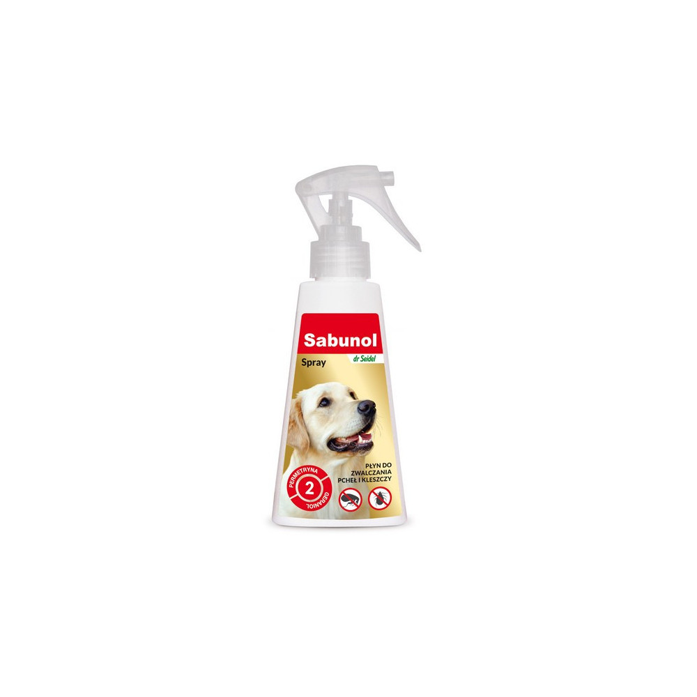 Sabunol Spray przeciw pchłom i kleszczom dla psa 100ml