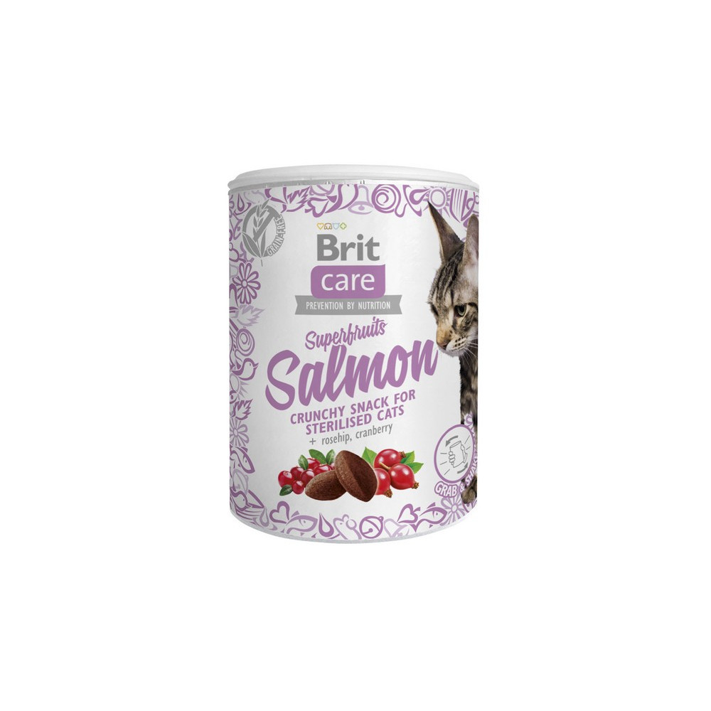 Brit Care Cat Snack Superfruits Salmon 100g