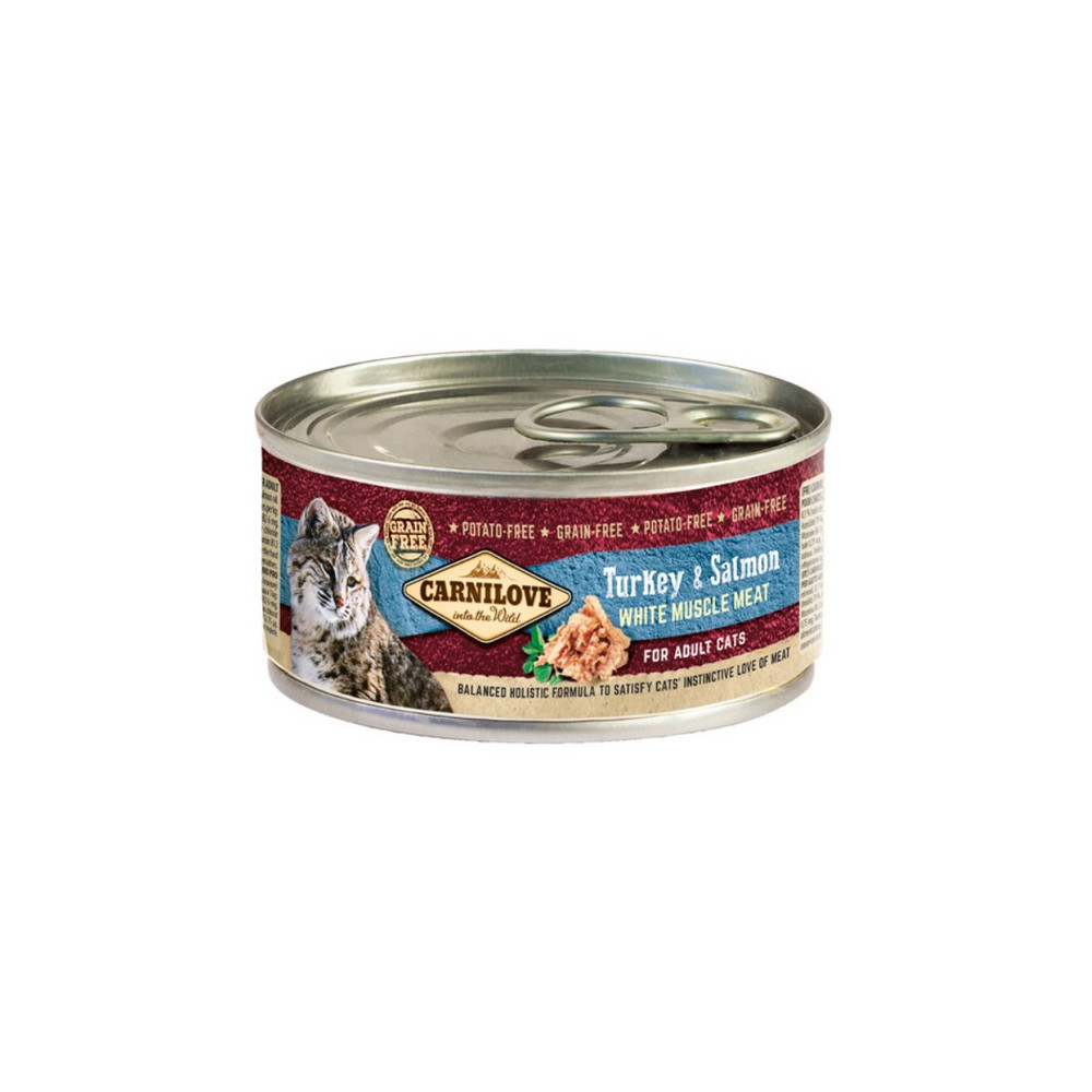 Carnilove Cat Turkey & Salmon - indyk i łosoś puszka 100g