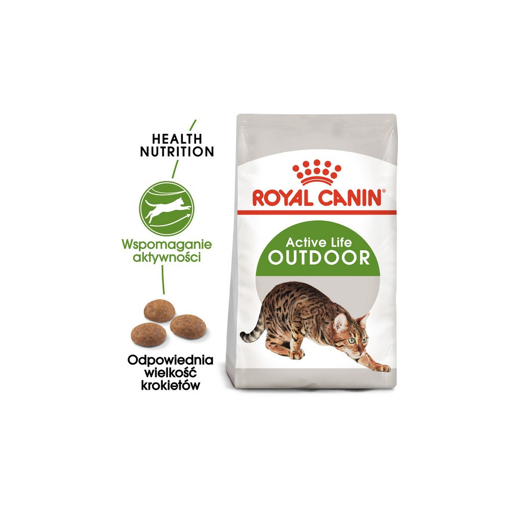 Royal Canin Outdoor karma sucha dla kotów dorosłych, wychodzących na zewnątrz 2kg