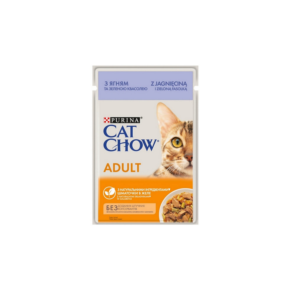 Purina Cat Chow Jagnięcina i zielona fasolka saszetka 85g