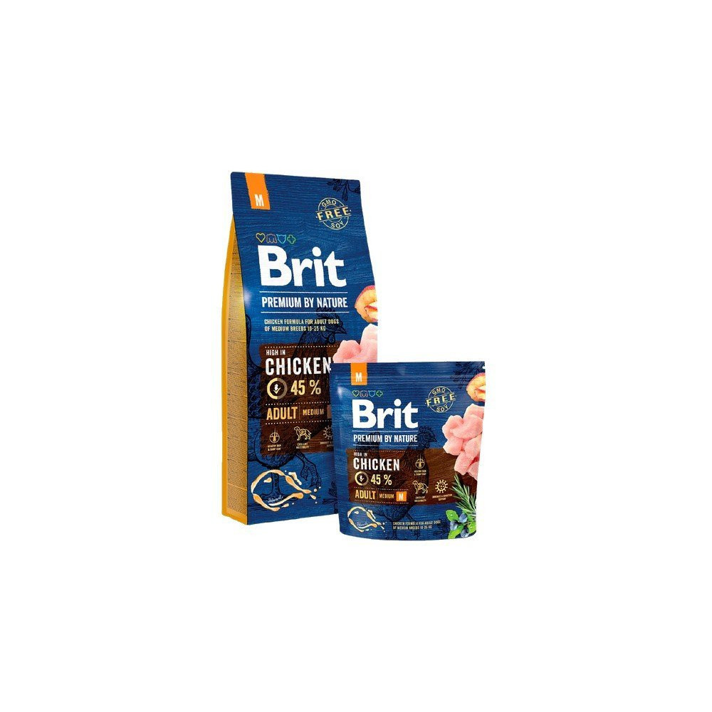 Brit Premium By Nature Adult M Medium 1kg
