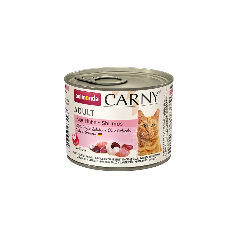 Animonda Carny Adult Indyk, Kurczak + Krewetki puszka 200g