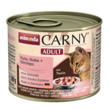 Animonda Carny Adult Indyk, Kurczak + Krewetki puszka 200g