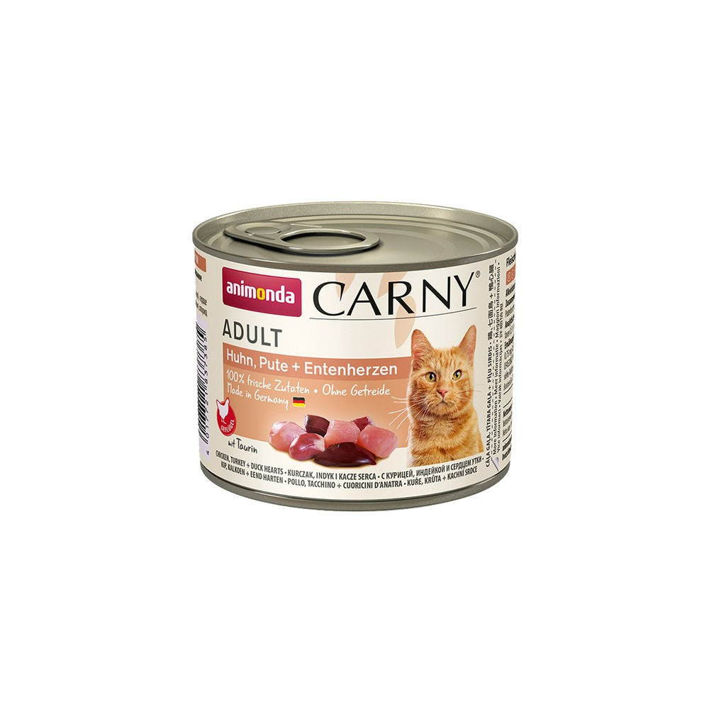 Animonda Carny Adult Kurczak, Indyk + Kacze serca puszka 200g