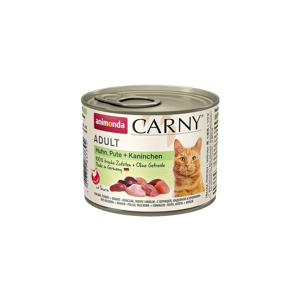 Animonda Carny Adult Kurczak, Indyk + Królik puszka 200g