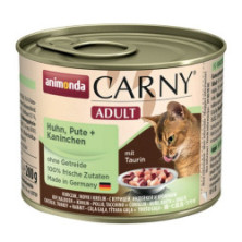 Animonda Carny Adult Kurczak, Indyk + Królik puszka 200g